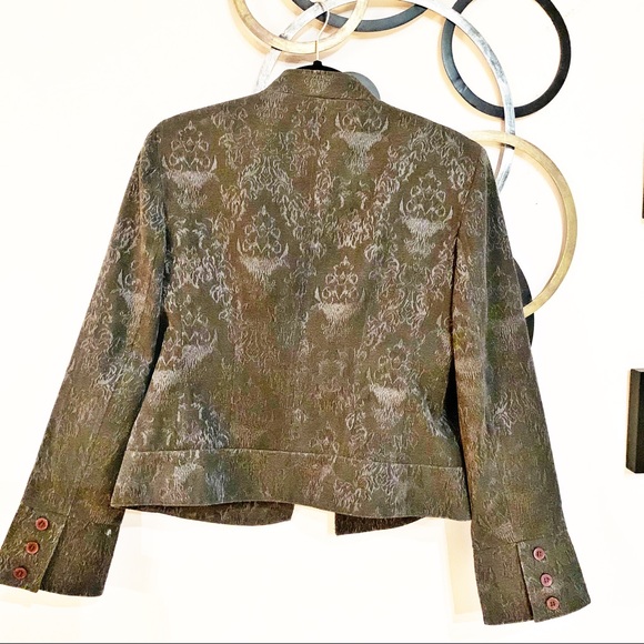 Vintage Oscar De La Renta Jacquard Evening Jacket - Picture 2 of 6